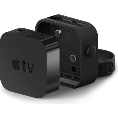 elago Multi Wandhalterung saderīgs ar Apple TV 4K (2021) / HD un visiem citiem modeļiem [nav saderīgs ar Apple TV (2022)] - [DREI Montāžas iespējas: Magnēts, Skrūve, Lente] [Vienkārša uzstādīšana]