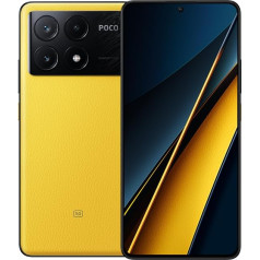 Xiaomi Poco X6 Pro viedtālrunis 12+512GB 4 nm procesors 64 MP trīskāršā kamera (Dzeltens)