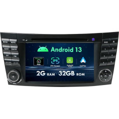 [2G + 32G] Android 12 auto radio DVD Mercedes Benz E-Class W211 CLS klases W219 ar 7 collu radio ar GPS navigāciju/Carplay/BT/Mirror Link/WiFi/USB/FM/Reversing Camera/RDS