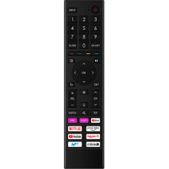 ALLIMITY balss tālvadības pults aizstājējs Hisense UHD Smart TV 55A78GQ 50A78GQ 65A78GQ 75A78GQ 43A78GQ 55E76GQ 50E76GQ 43E78HQ 50E78HQ 55E78HQ 65E78HQ 70E78HQ 88HQ F2 1240Q G20505S A22044K