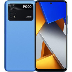 Poco M4 PRO 4G 128GB 6GB RAM Rūpnieciski atbloķēts (GSM, bez CDMA, nav saderīgs ar Verizon/Sprint) Komplektā ar ātro lādētāju, Cool Blue