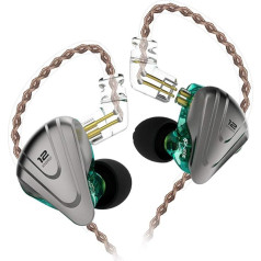 NEX KZ ZSX 5BA+1DD 6 draiveru hibrīda IEM HiFi In-Ear austiņas ar cinka sakausējuma aizsargplāksnīti, 0,75 mm 2 kontakti noņemamas trokšņu slāpēšanas austiņas