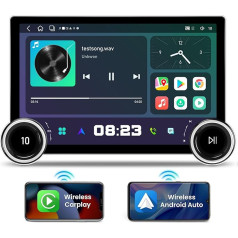 Hikity 8 Core/4G + 64G Double DIN Android 13 auto radio ar navigāciju Bezvadu Carplay Android auto 11,8 collu 2K QLED skārienjūtīgais ekrāns Auto radio Bluetooth 2DIN ar WiFi 4G FM/AM/RDS radio DSP BT5.0 USB