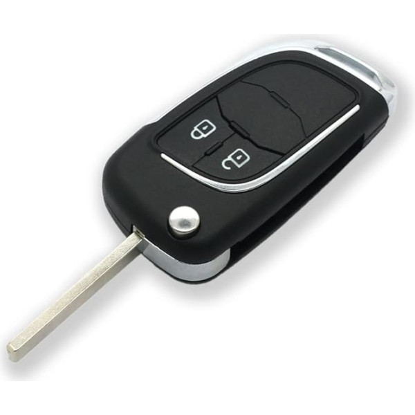 BROVACS Modificēta uzlabotā atslēgas apvalks saderīgs ar Chevrolet Buick Opel Holden 2 pogas bezatslēgas ieejas Flip Remote Key Shell Fob SS628A