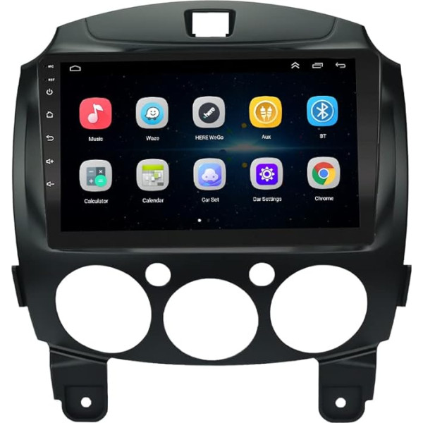 LEXXSON Carplay radio Android radio priekš Mazda 2 2008-2014, 9 collu kapacitīvais skārienjūtīgais ekrāns GPS navigācija SWC Bluetooth WiFi USB atskaņotājs 2G DDR3 no 32G