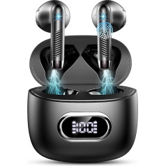 Bluetooth austiņas In-Ear austiņas Bezvadu Bluetooth 5.3 ar 4 ENC mikrofonu, 2023 bezvadu austiņas 42H Deep Bass Bezvadu austiņas ar trokšņu slāpēšanu, IP7 ūdensizturīgas austiņas LED displejs