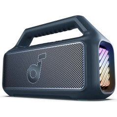 soundcore by Anker, Boom 2 Outdoor-Lautspreacher, 80W, Subwoofer, BassUp 2.0, 24h Akku, IPX7 Wasserdicht & Schwimmt, LED-Licht, USB-C, EQ, BT 5.3, Mobilie Bluetooth skaļruņi(Vispārīgi pieejams)