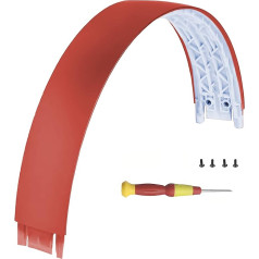 Aiivioll Solo 3 austiņu galvas siksnas rezerves daļas Solo 3 bezvadu austiņu galvas siksnas aksesuāru daļas Saderīgs ar Beats Solo3 / Solo 2 bezvadu austiņām (sarkans)