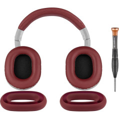 SOULWIT austiņu spilventiņi + austiņu aproces lente + apvalks Silikona spilventiņu apvalks Aizsardzības rezerves komplekts austiņām Audio Technica ATH M40, M40X, austiņu aproces spilventiņu un austiņu spilventiņu rezerves daļas remontam