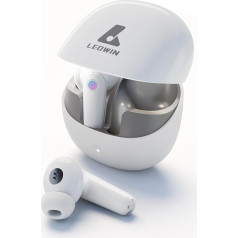 Leowin Bluetooth austiņas, In-Ear austiņas, Bluetooth, bezvadu Bluetooth 5.3 austiņas ar 4 mikrofoniem skaidriem zvaniem, ENC ANC trokšņu slāpēšana un caurspīdīgs režīms, 40 stundu akumulatora darbības laiks