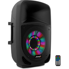 Audibax Vegas 12 Altavoz Professional Bluetooth 12 collu + 1 collu motors un gaismas efekti