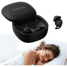 IFECCO miega austiņas Bluetooth 5.3 - Mini In-Ear mīkstās miega austiņas, neredzamas miega austiņas, sānu miega austiņas, bezvadu austiņas miegam, sportam, treniņiem, jogai, ceļošanai