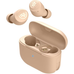 JLab Go Air Pop+ In-Ear bezvadu Bluetooth austiņas, patiesi bezvadu austiņas, 35+ stundu austiņas, bezvadu austiņas, austiņas ar mikrofonu, USB-C lādētājs, daudzpunktu, EQ3 skaņa, Pantone 474