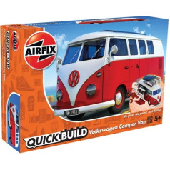 Plastmasas modelis quickbuild vw kemperis sarkans