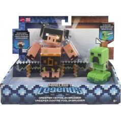 Minecraft leģendas creeper vs piglin figūru komplekts