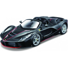 Metāla modelis lafferrari aperta melns 1:24 montāžai