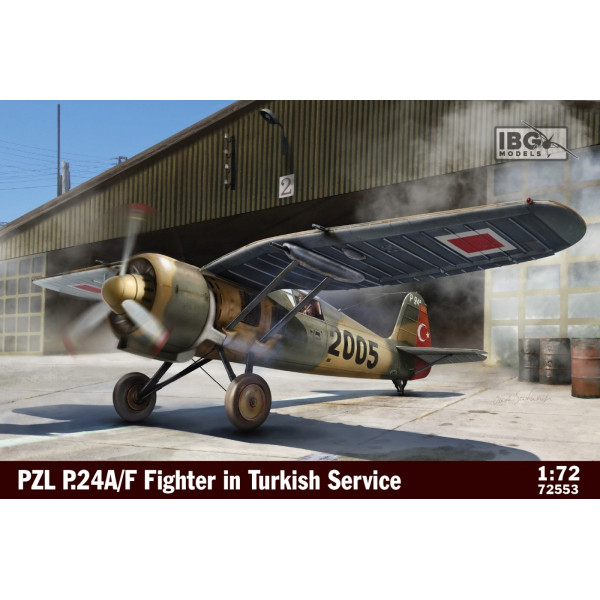 Plastikāta modelis pzl p.24a/f iznīcinātājs turku dienestā 1/72