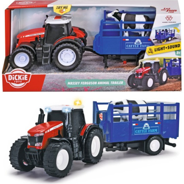 Massey ferguson lauksaimniecības transportlīdzekļu traktors ar piekabi, 26 cm