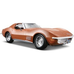 Metāla modelis chevrolet corvette 1970 sarkans