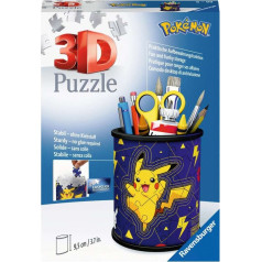 Puzzle 57 gabaliņi 3d instrumentu kaste pikachu