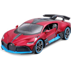 Saliktais modelis bugatti divo 1/24 sarkans