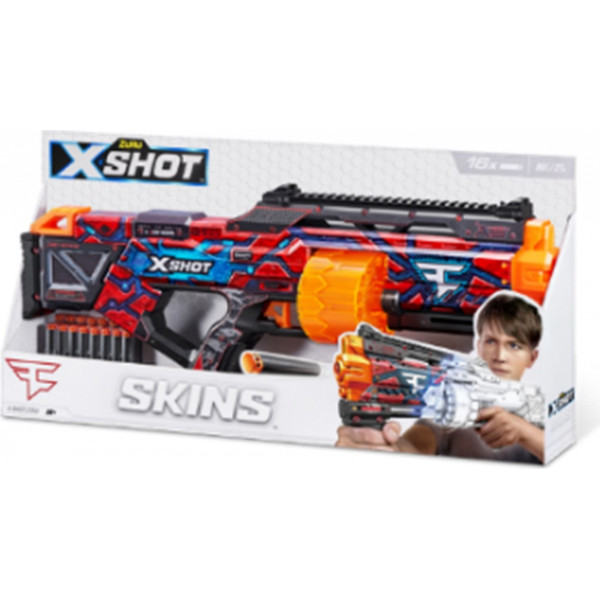 Zuru X-Shot Skins - pēdējā stenda palaišanas ierīce (16 bultas)