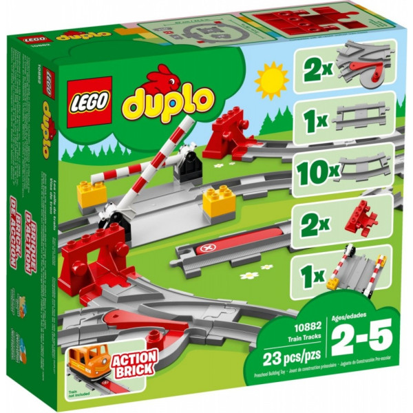 10882 duplo klucīši vilciena sliedes