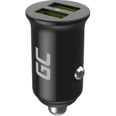 Auto lādētājs gc powerride nano36 36w 6a 2x usb-a