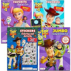 Toy Story Colouring Books for Kids, Boys, Girls - Bundle with 3 Toy Story Colouring and Activity Books Plus Stickers, Mask, and More (Toy Story Gifts for Kids)
