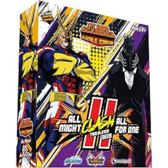 Jasco Games My Hero Academia All Might Vs. Viss vienam diviem spēlētājiem Clash Decks tirdzniecības kāršu spēle pieaugušajiem un pusaudžiem no 14 gadiem 2