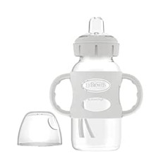 Dr. Brown's Milestones Wide Neck Sippy Bottle, pelēks