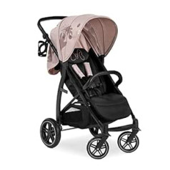 Hauck Rapid 4D Buggy mazs salokāms ar atgāzšanas funkciju, UPF 50+, dzērienu turētājs, gumijas riteņi, liels grozs, līdz 25 kg (bērns 22 kg + grozs 3 kg) (Disney Minnie Mouse Rose)