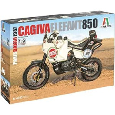 Italeri 3653S - 1:9 Cagiva Elephant 850 Winner 1987, Modeļu veidošanas komplekts, Stāvu modeļu veidošana, Amatniecība, Hobijs, Līmēšana, Plastmasas komplekts, Detalizēts 4643S, Balts