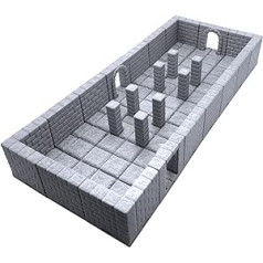 EnderToys Lockable Dungeon Tiles - Column Room Terrain Landscape Table Top 28mm Miniatures Role Play 3D Printed Paintable