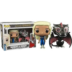 Funko — figūriņu Troņu spēle — Daenerys & Drogon Metal Exclu Pop 10 cm — 0849803057817