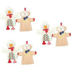 Abaodam 6 STK Ente Früherziehung Spielzeug Handpuppe Marionette Zum Geschichtenerzählen Kidcraft-spielset Fingerpuppe Themberchaud-plüsch Tier Kind Beweglich Pp Baumwolle