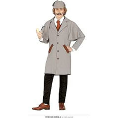 Fiestas Guirca The Whistle Smoking Detective Costume Men's – Size M 48 – 50 – Detective Fancy Dress Men Including Detective Hat, Detective Coat – Spy Fancy Dress Costume Adults, Carnival