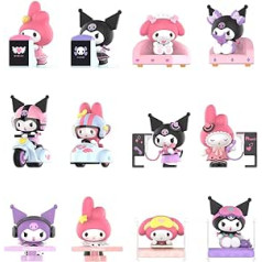 POP MART Sanrio varoņi Blind Box Jauki melodija Kuromi Action Figūru kolekcija Dāvana festivāliem 12 gabali