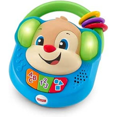 Fisher-Price FPV08 perrro kucēns ar mūziku un mūzikas kastīti mazuļiem no 6 mēnešiem, krāsains, Sin Talla