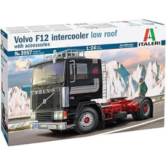 Italeri 3957 3957S-1:24 Volvo F-12 starpdzesētāja zemo jumtu modeļu veidošanas komplekts, stāvu modeļu veidošana, amatniecība, hobijs, līmēšana, plastmasas komplekts, detalizēts, nekrāsots, daudzkrāsains