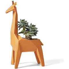 Amoy-Art kaktuss sulīgs puķu podu stādītājs žirafes skulptūras figūriņas Premium dāvanu suvenīru dāvanu kastīte Droša krāsa bērniem Statuja Dzīvnieku polisveķi