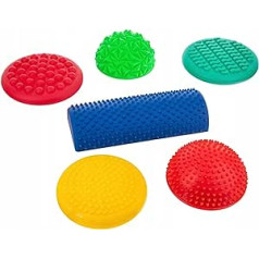 TULLO Orthopaedic Sensor Structure Toys for Balance Exercises and Posture Corrections - Balancing Stones for Children 6 Pieces - Play Set for Schools, Nurseries and Therapy Centres (6)