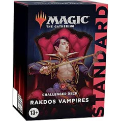 Magic The Gatherin The Gathering Challenger Deck 2022 — Rakdos Vampire (melns-sarkans) — angļu valodas versija, C99920000