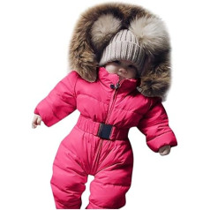 Kobilee Onesie Baby Boy 6-9 mēn. Rudens silts sniega kostīms Ziemas kombinezons ar rāvējslēdzēju