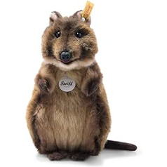 Steiff Quokka Skippy mīsta rotaļlieta, jauka pildīta rotaļlieta ar vārdu, zēni, meitenes un mazuļi no 0 mēnešiem, ķengurs, plīša rotaļlieta, 25 cm, maza, 355660