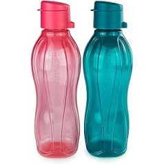 Tupperware EcoEasy ūdens pudele 500 ml benzīns + 500 ml rozā klipšu aizdare (iekļauta 1 x organiskās sēklas)