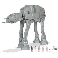 Bizak Star Wars 62610170 Micro Galaxy Squadron uzbrukuma transportlīdzeklis 25 cm ar piederumiem un 5 figūrām