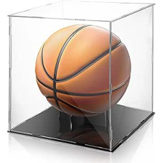 Akrila kastes veikalu logiem basketbola vitrīnām Akrila vitrīnas kolekcionējamiem priekšmetiem plastmasas kubs caurspīdīgs vitrīna aizsargs Kvadrātveida displeja turētājs rotaļlietu lelles uzglabāšanai 11 x 11 x
