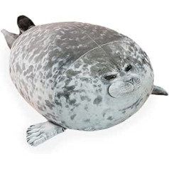 SWZY Seal Plush Toy, Cute Seal Cushion, Seal Cuddly Toy, Plush Toy, Sleeping Pillow Toy, Chubby Blob Seal Pillow Cushion for Children, Adults, Birthday, New Year (30 cm)