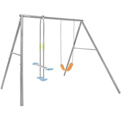 Intex 44122 Swing Set Grey, Child Seat and Swing, 249 x 249 x 203 cm